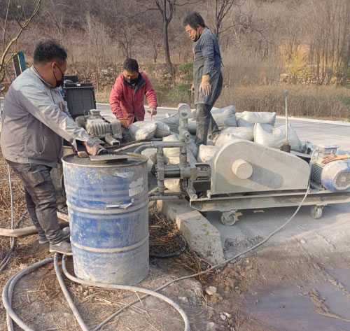 东兰路面下沉注浆